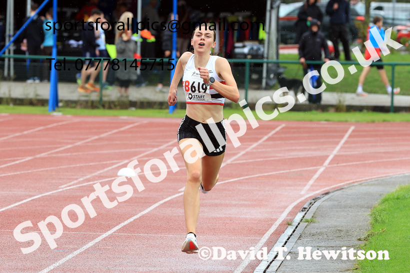 Womens Under-17s 2025 Northern Athletics Autumn Road Relays, Leigh, Lancashire. Photo: David T. Hewitson/Sports for All Pics